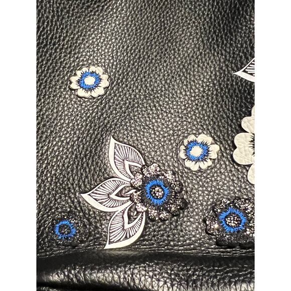 Vera Bradley Black Leather Crossbody with Leather Embellishments NWT - Picture 11 of 12